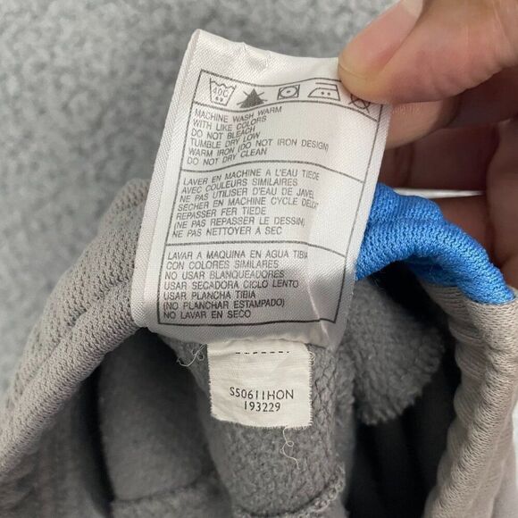 VTG Nike Shorts Men M Gray Blue Athletic Pull On Fleece Y2K - Picture 8 of 14